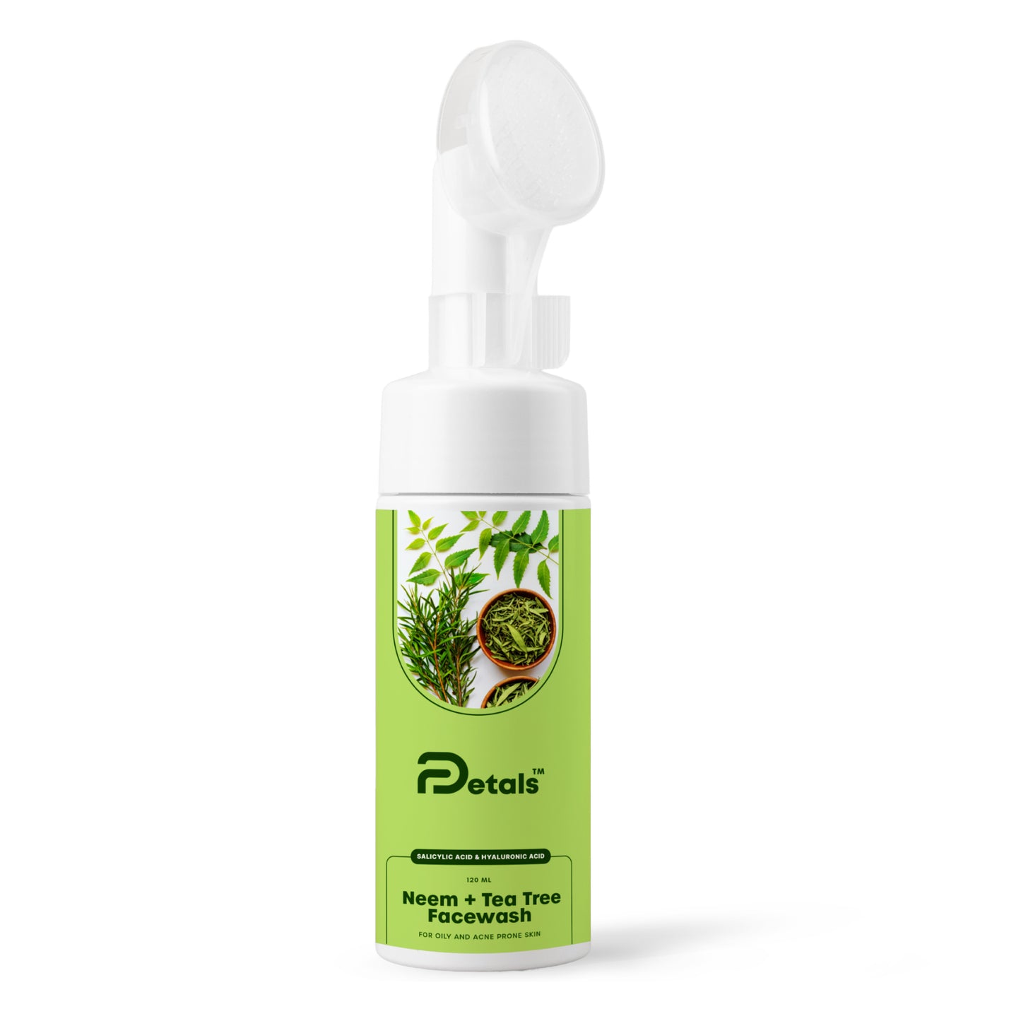 Neem and Tea Tree Facewash with Salicylic Acid & Hyaluronic Acid For Acne Prone Skin