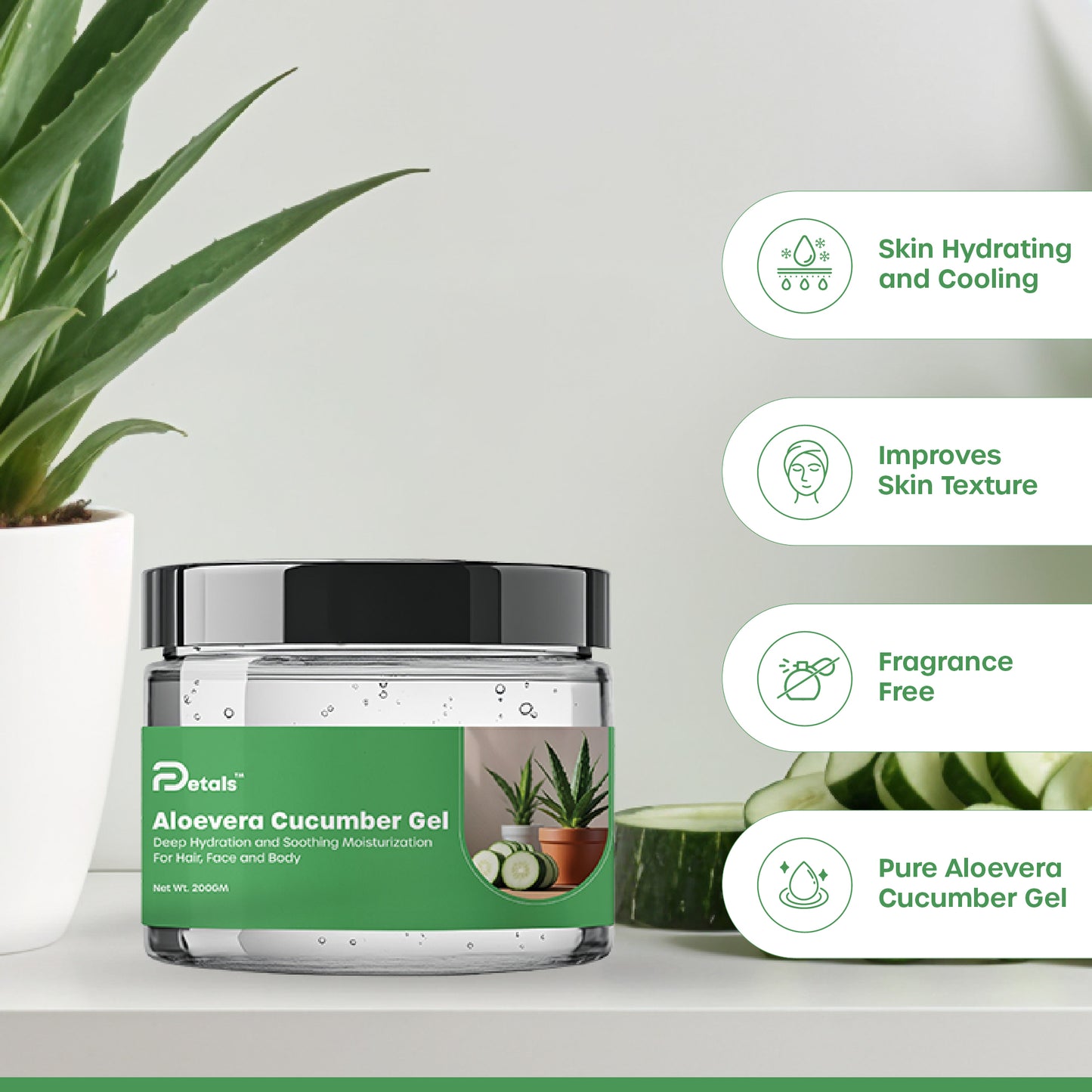 Cucumber Aloevera Gel