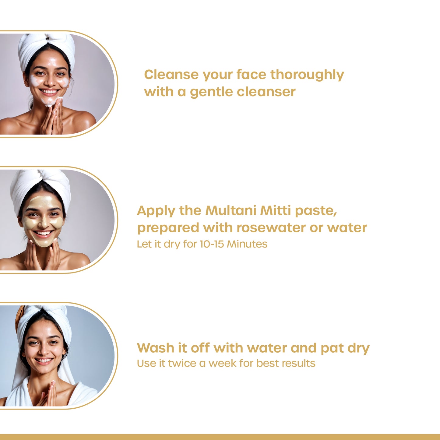 Multani Mitti Powder for Face Pack, Pure & Natural, Fuller's Earth/Betnonite Clay, Chemical Free