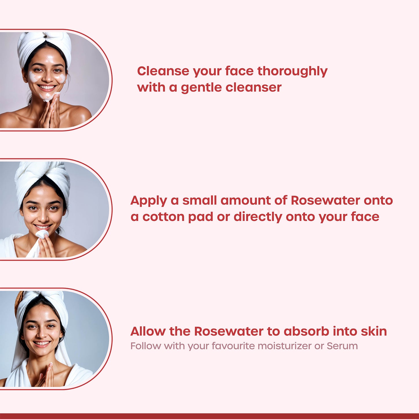 Rose Water Face Mist Spray Toner