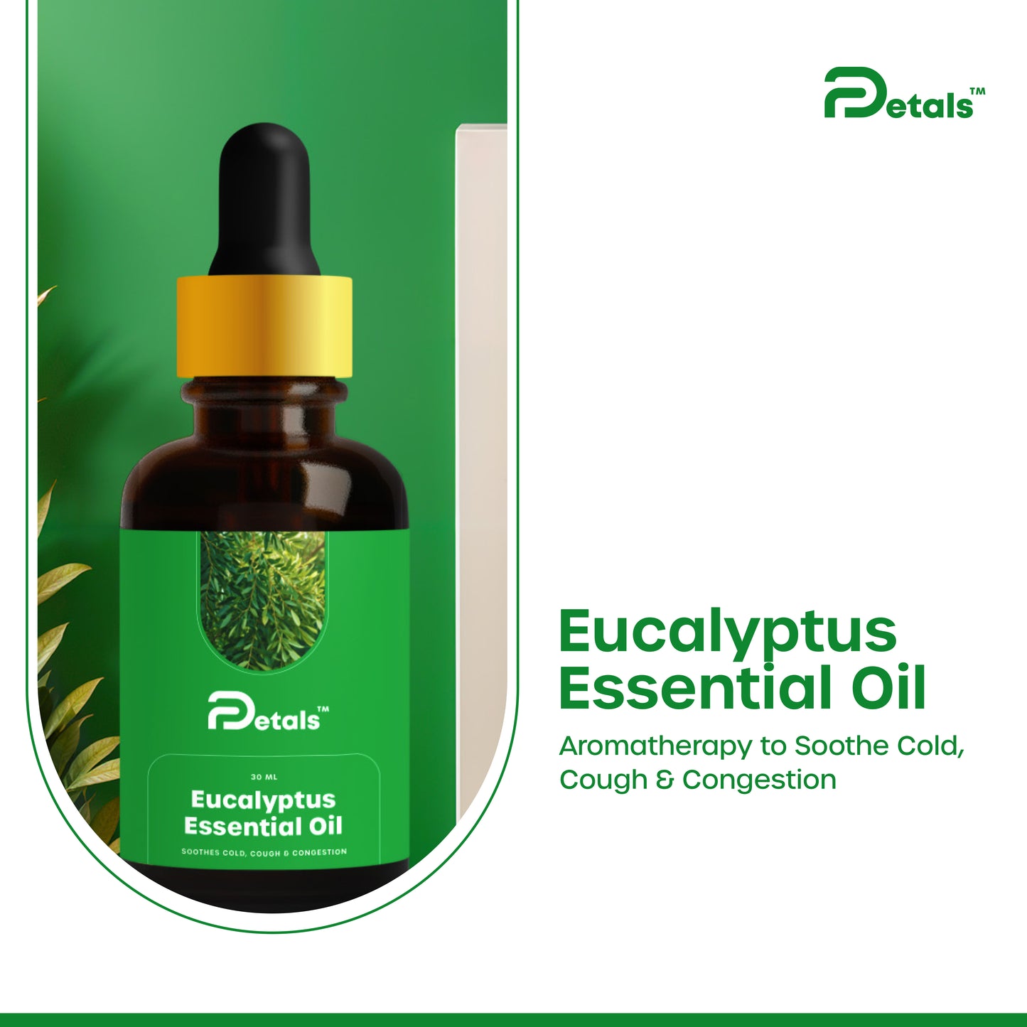 Eucalyptus Essential Oil for Soothing, Relaxation, Skin & Hair Care, Aromatherapy, Diffuser, Humidifier, Pure & Natural