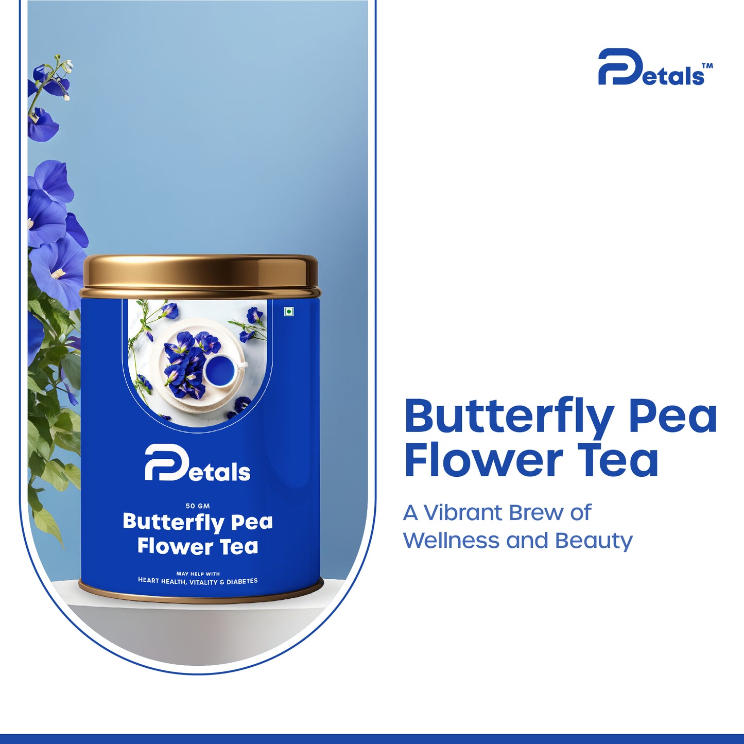 Butterfly Pea (Blue Tea) Tea for Well-Being, Boost Memory and with Antioxidants | Loose Flowers