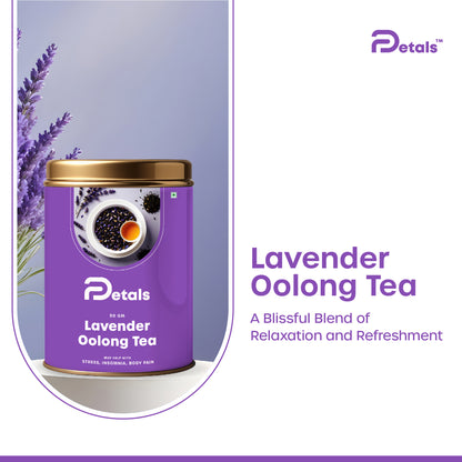 Lavender Oolong Tea for Longetivity and Heart Health, Loose Tea Petals