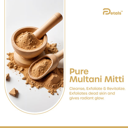 Multani Mitti Powder for Face Pack, Pure & Natural, Fuller's Earth/Betnonite Clay, Chemical Free