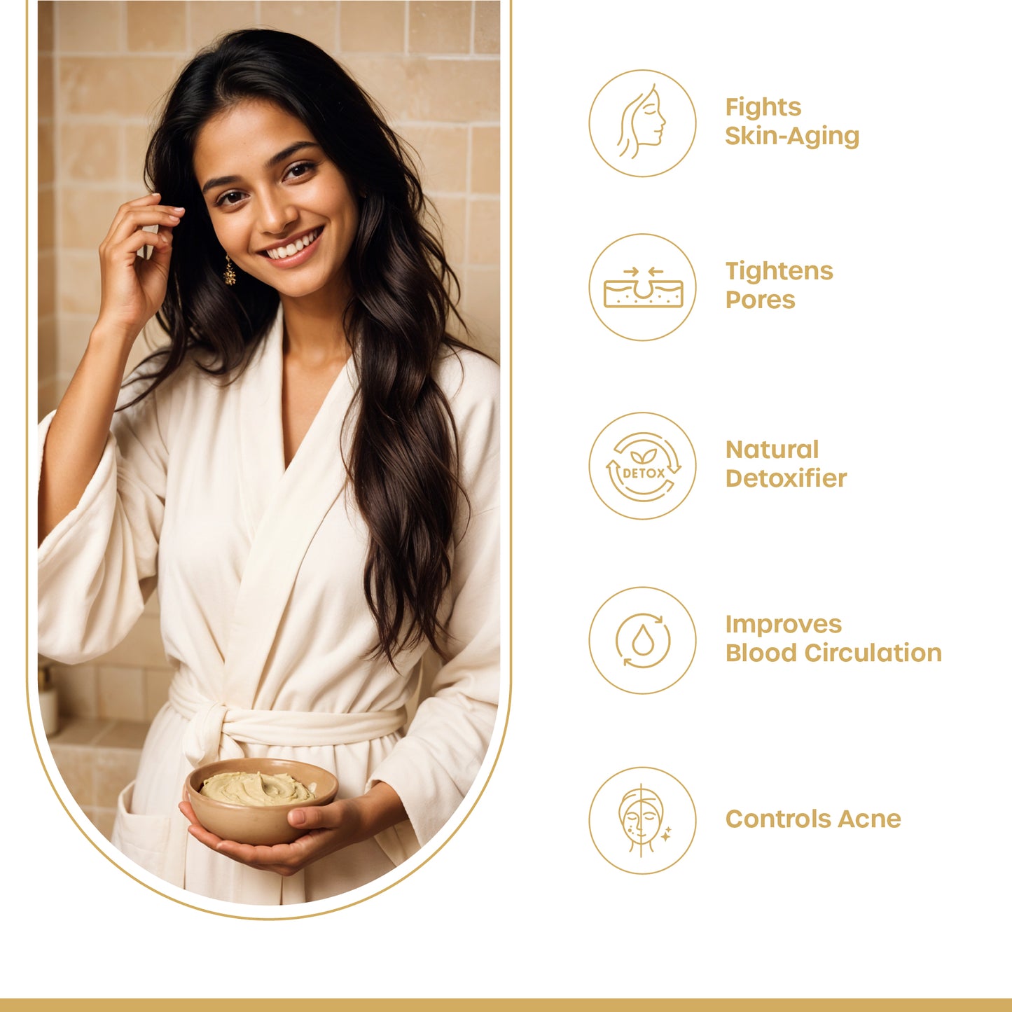 Rose Water & Multani Mitti Face Pack Combo