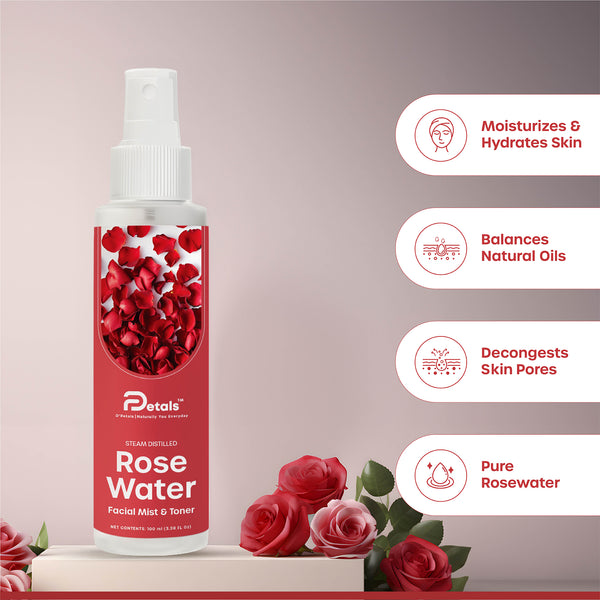 Rose Water Face Mist Spray Toner