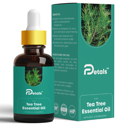 Tea Tree Essential Oil for Balance, Wellness, Relaxation, Skin Care, Hair & Scalp Care, Anti-Dandruff, Aromatherapy, Diffuser, Pure & Natural